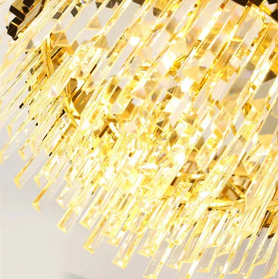 DLSS Lighting Co.,Ltd Modern American Euroueap Home Decoration Luxury Crystal Brass Copper Iron Metal Hanging Pendant Lights Chandelier, photo 6 of 6