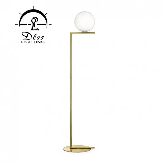 DLSS Lighting Modern Brass and White Glass Ball Hotel Project Pendant Lamp/Chandelier, photo 2 of 6
