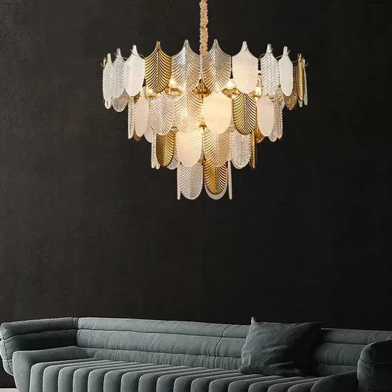 DLSS Lighting Modern Crystal LED Light Pendant Lamp Interior Home Decoration Lighting Hotel Chandelier, in a room, photo 6 of 6