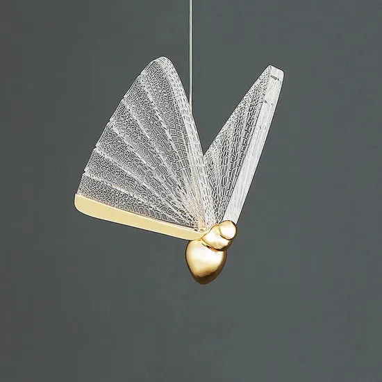 DLSS Lighting DLSSLIGHTING Modern Decoration Butterfly Design Hotel Lamp Living Hanging LED Chandeliers Pendant Lights, photo 3 of 6