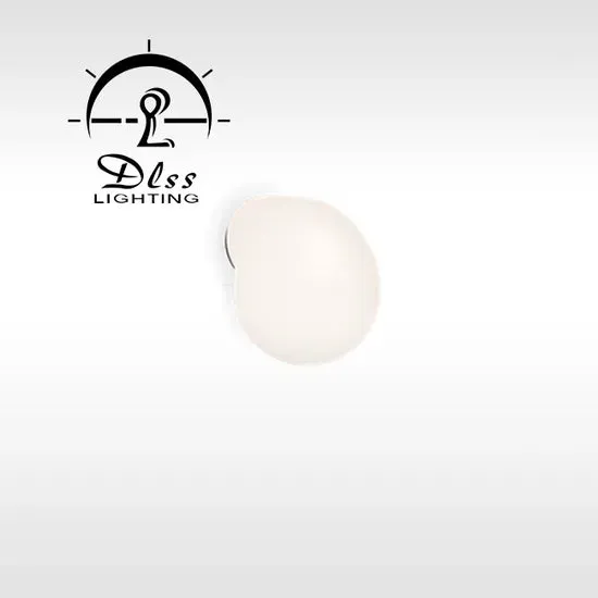 DLSS Lighting Modern Frosted Glass Globe Floor Lamp for Living Room, Contemporary LED Standing Light, Black Corner Pole L, in a room, photo 3 of 6