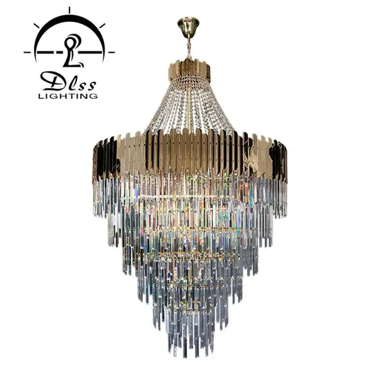 DLSS Lighting Co., Ltd. Modern Indoor Lighting Home Decoration Wall Lamp Luxury Pendant Light Crystal Chandelier, photo 4 of 6