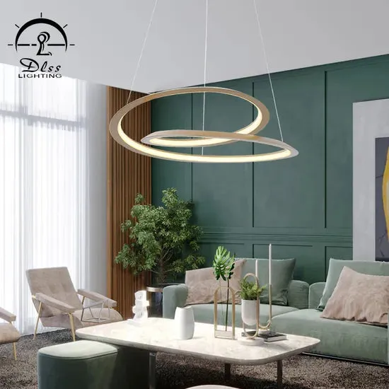 DLSS Lighting Co., Ltd. Modern Interior Pendant Lamp Home Decor Lighting Minimalist Style LED Chandelier, in a room, photo 2 of 6