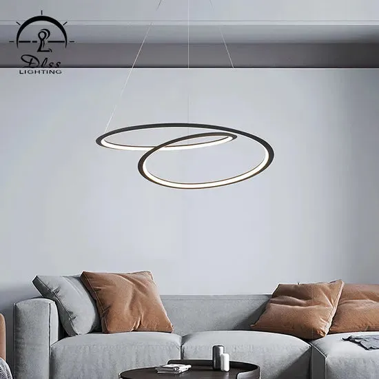 DLSS Lighting Co., Ltd. Modern Interior Pendant Lamp Home Decor Lighting Minimalist Style LED Chandelier, in a room, photo 4 of 6