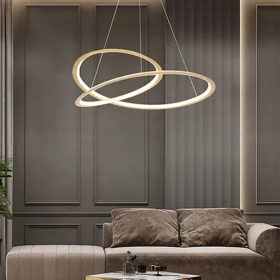 DLSS Lighting Co., Ltd. Modern Interior Pendant Lamp Home Decor Lighting Minimalist Style LED Chandelier, in a room, photo 5 of 6