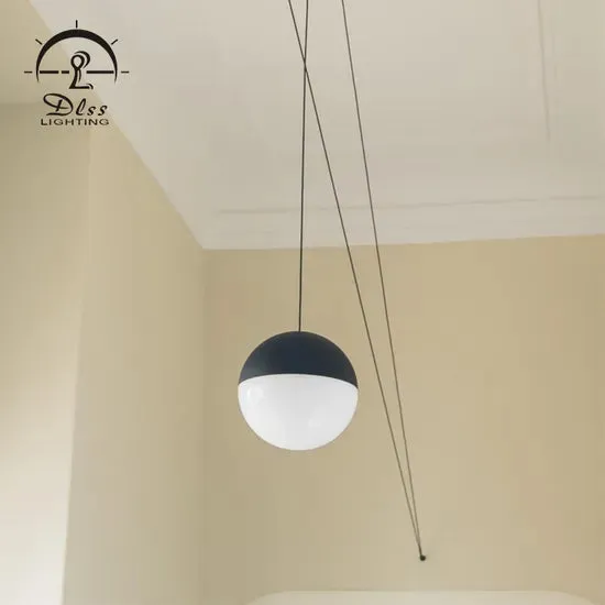 DLSS Lighting Modern Island Chandeliers Aluminum Acrylic Black E27 Pendant Lights, photo 6 of 6