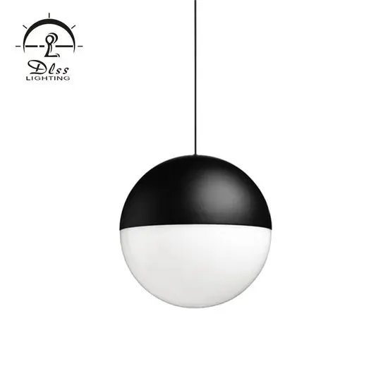 DLSS Lighting Modern Island Chandeliers Aluminum Acrylic Black E27 Pendant Lights, photo 2 of 6