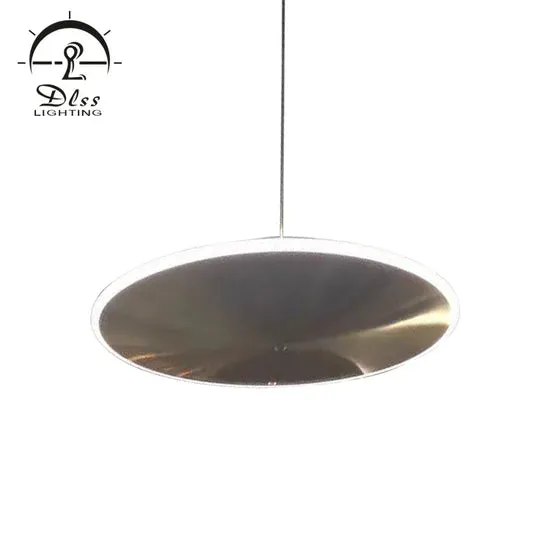 DLSS Lighting Modern Matt Gold Stainless Steel Acrylic Round Chandelier Lamp, photo 4 of 6