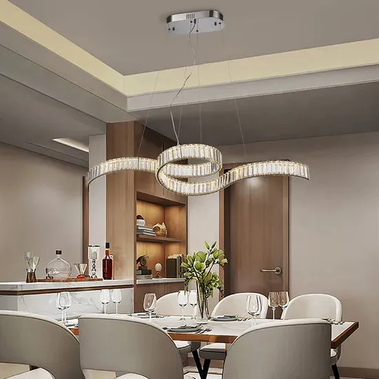 DLSS Lighting Modern Style Crystal Pendant Lamp Hotel Decorative Lighting Home Art LED Chandelier, photo 6 of 6