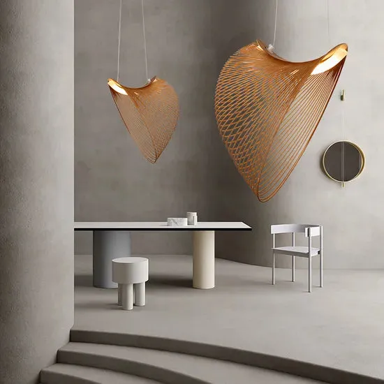 DLSS Lighting Modern Wood LED Light Home Decoration Chandelier Lighting Suspension Pendant Lamp, photo 2 of 6