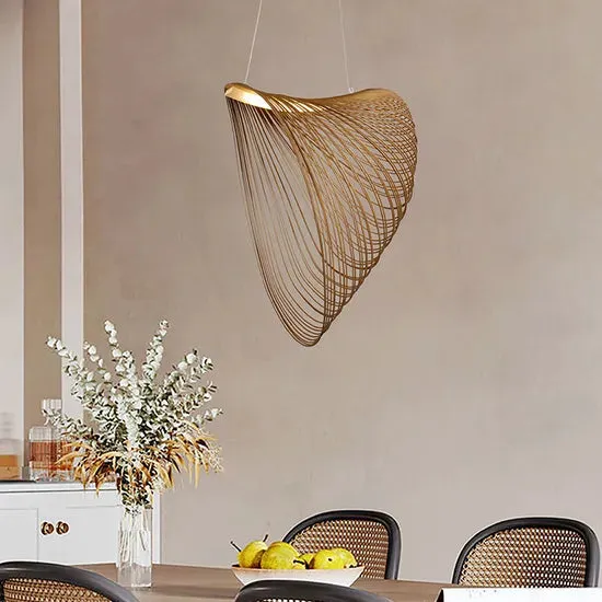 DLSS Lighting Modern Wood LED Light Home Decoration Chandelier Lighting Suspension Pendant Lamp, photo 4 of 6