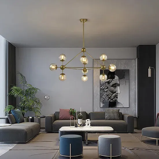 DLSS Lighting DLSSlighting Nordic Style Home Interior Lighting Indoor Decorative Pendang Lamp Modern LED Chandelier, in a room, photo 5 of 6