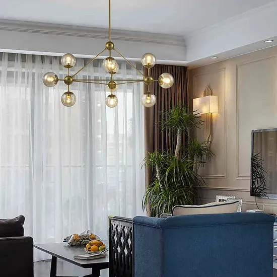 DLSS Lighting DLSSlighting Nordic Style Home Interior Lighting Indoor Decorative Pendang Lamp Modern LED Chandelier, in a room, photo 4 of 6