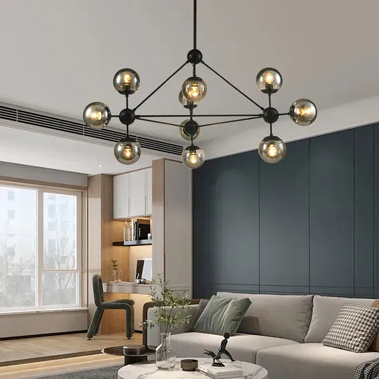 DLSS Lighting DLSSlighting Nordic Style Home Interior Lighting Indoor Decorative Pendang Lamp Modern LED Chandelier, in a room, photo 2 of 6