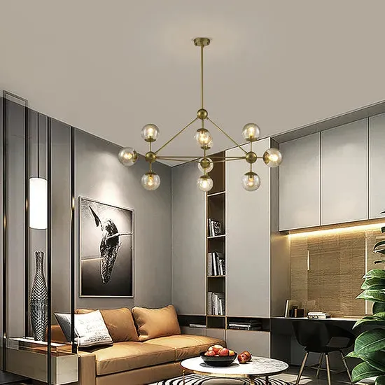 DLSS Lighting DLSSlighting Nordic Style Home Interior Lighting Indoor Decorative Pendang Lamp Modern LED Chandelier, in a room, photo 3 of 6
