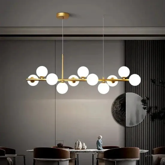 DLSS Lighting DLSSlighting Nordic Style Interior-Lighting E27 Glass Dining LED Chandelier Lights-Lighting, in a room, photo 3 of 6