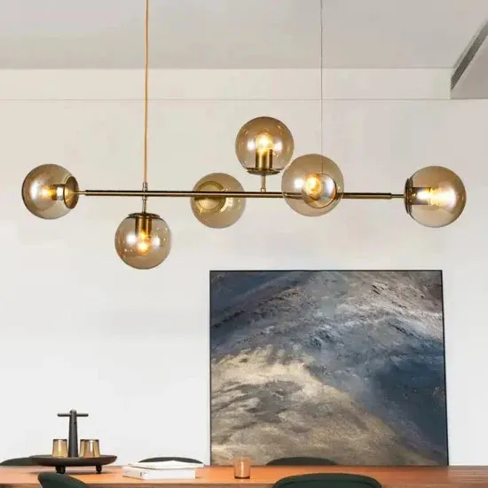 DLSS Lighting DLSSlighting Nordic Style Interior-Lighting E27 Glass Dining LED Chandelier Lights-Lighting, in a room, photo 2 of 6