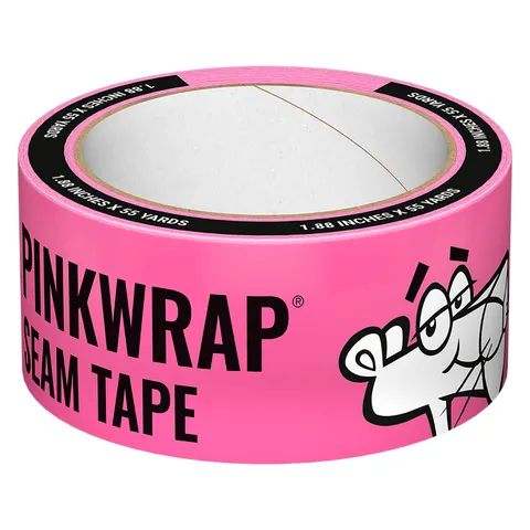 PINKWRAP Seam Tape, 1-22/25 in × 165 ft Roll, Pink