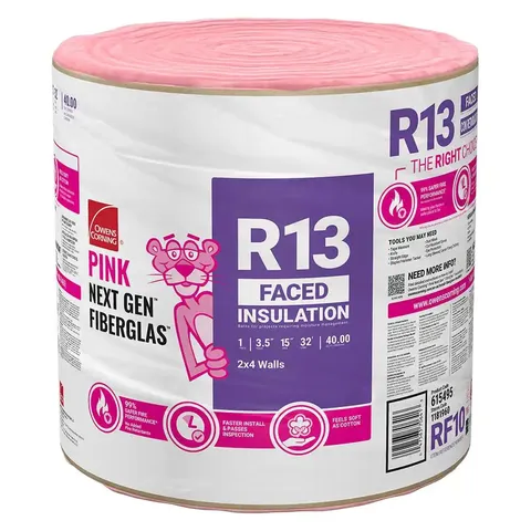 PINK Next Gen Fiberglas Kraft Faced Wood Framing Insulation