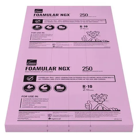 FOAMULAR NGX 250 4 × 8 ft Insulation Board