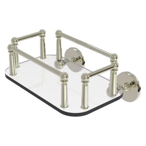Prestige Skyline Collection Wall Mounted Glass Guest Towel Tray in Venetian Bronze