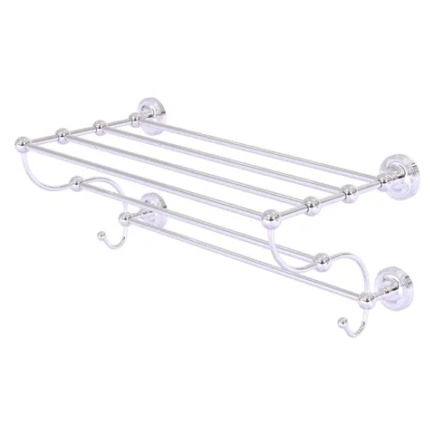 Prestige Regal 24-in Train Rack Towel Shelf - Polished Nickel