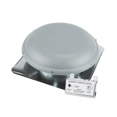 Roof-Mount Attic Vent RV26 with Thermostat & Steel Dome 1170 CFM