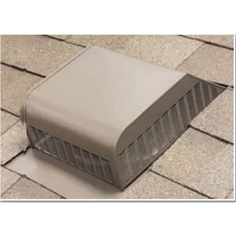 Airhawk RVG 55 Galvanized Slant Back Filtered Vent Weatherwood