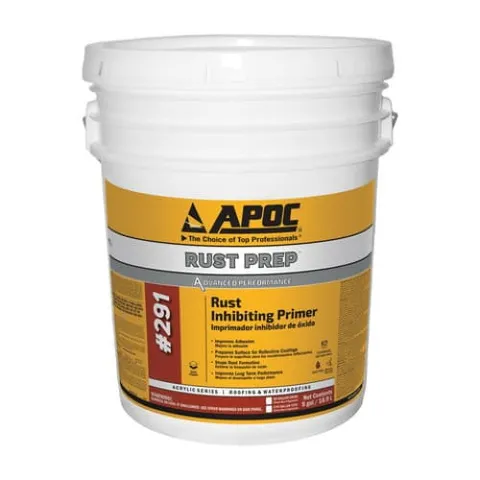 291 Rust Prep Rust Inhibiting Acrylic Primer, Red, 5 Gal