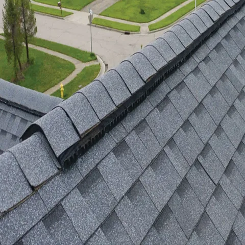 TruRidge Pro 25 Rolled Ridge Vent, 14-3/4 in × 25 ft, Black