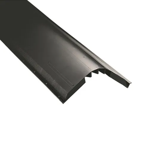 Ridge Vent Unfiltered with Nails Black 12 in × 4 ft