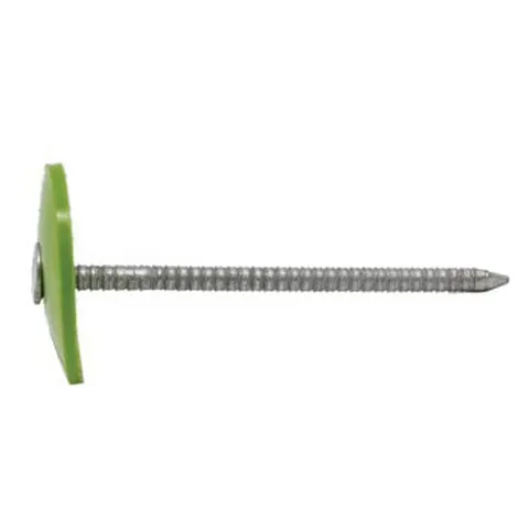 Plastic Cap Nails 1 in., 3000 Count Box, Mill Finish