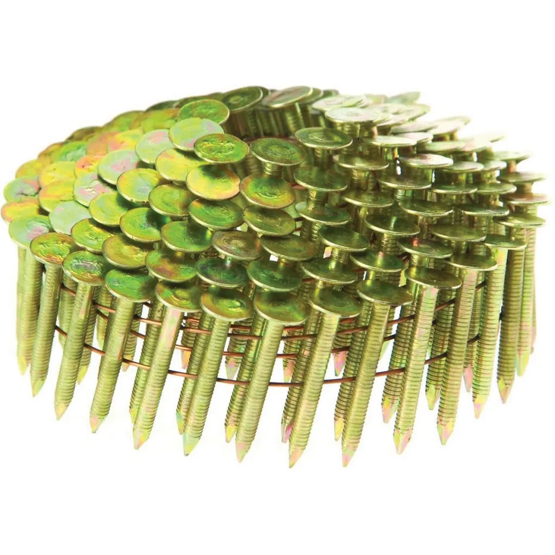 Manufacturer Varies By Location 15 Degree Hot Dipped Ring Shank Coil Nails Wire Weld, photo 2 of 4