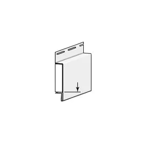 Vinyl Carpentry Transition Band Board Colonial White