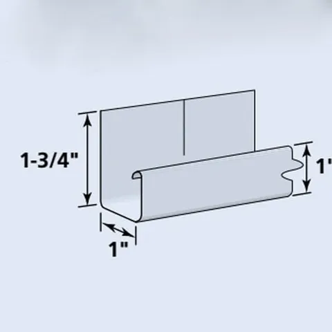 Vinyl Carpentry 3/4" Pocket Flexible J-Channel White