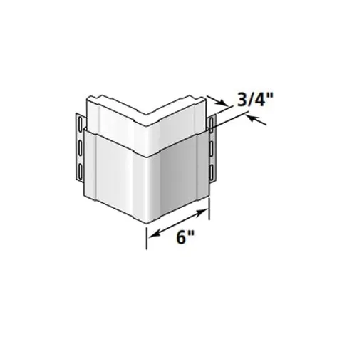 Vinyl Traditional SuperCorner with Foam Insert 3/4 in × 20 ft