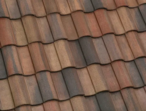 Roofing Products 12-3/8 × 17 in Capistrano Concrete Field Roof Tile