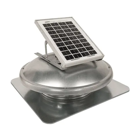 Master Flow Green Machine Solar Powered Vent Black 25 × 25 in