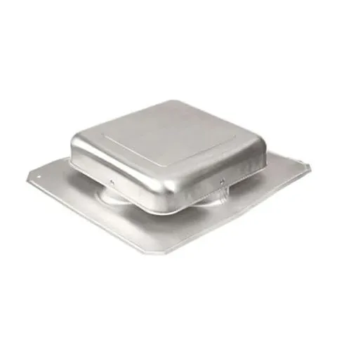 Master Flow R50A Square Throat Roof Louver Black 17-3/8 × 15-3/8 × 4 in