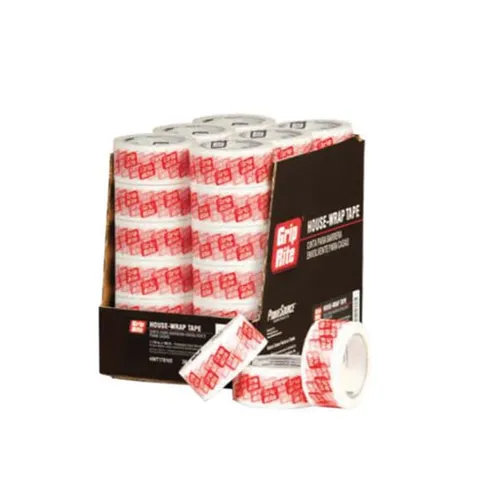 House Wrap Tape, White 1-7/8 in × 165 ft Roll