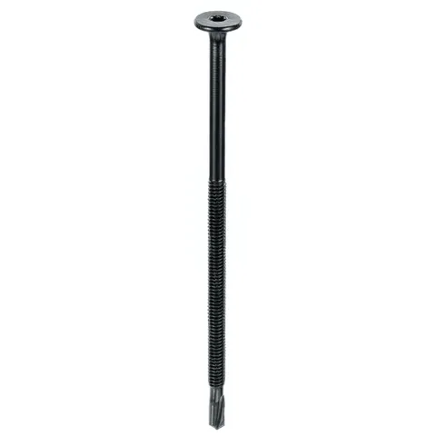 SIP HD Fasteners, 4.5 in. Steel Deck Screws, Mill Finish, Pail