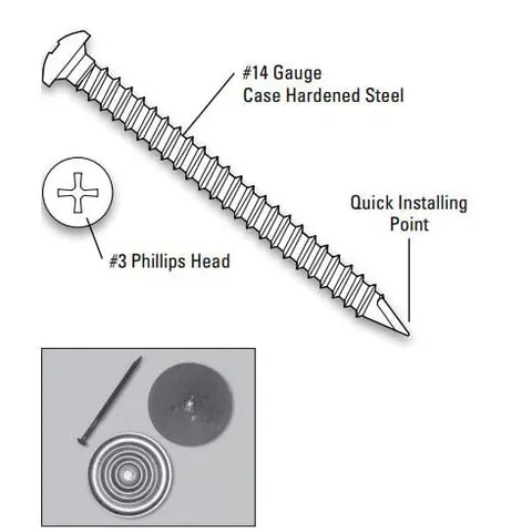 JM All Purpose #3 Phillips Head Fasteners
