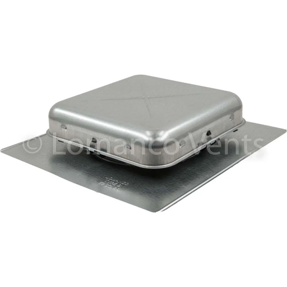 Lomanco 550 Pro-G Pan Style Roof Vent, 9 in., Galvanized Top and Bottom, Bronze/Mill/Brown, photo 2 of 3