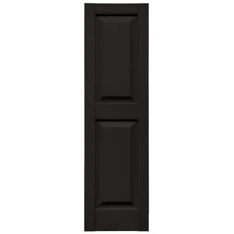Quarter Round Raised Panel Arch Tops 002 Black