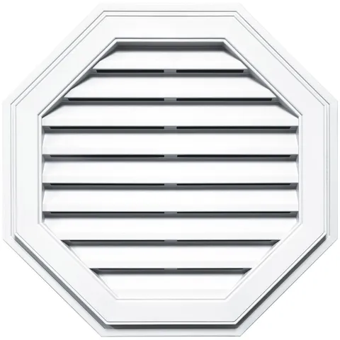 Vinyl Octagon Gable Vent