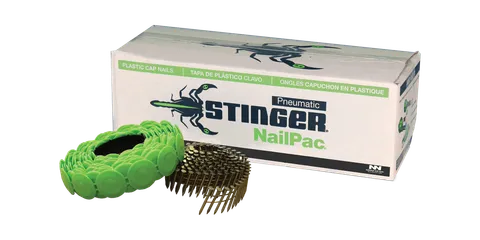 Stinger NailPac Electro Galvanized 1 in. Ring Shank Coil Roofing Nails