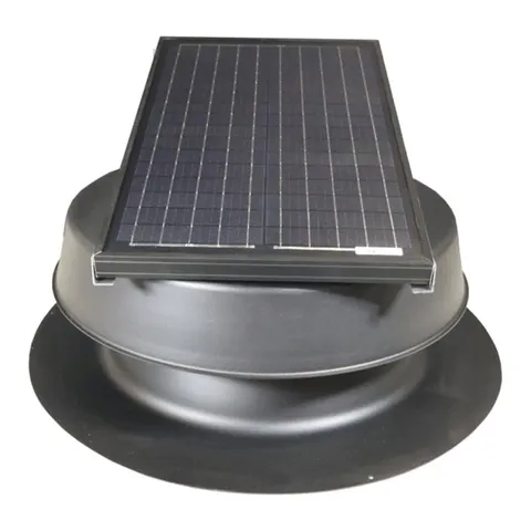 Low Profile Solar Attic Fan Black 35W