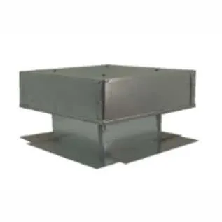 Steel Tall Flat Foam Roof Vent, 144-352 NFA, Mill Finish