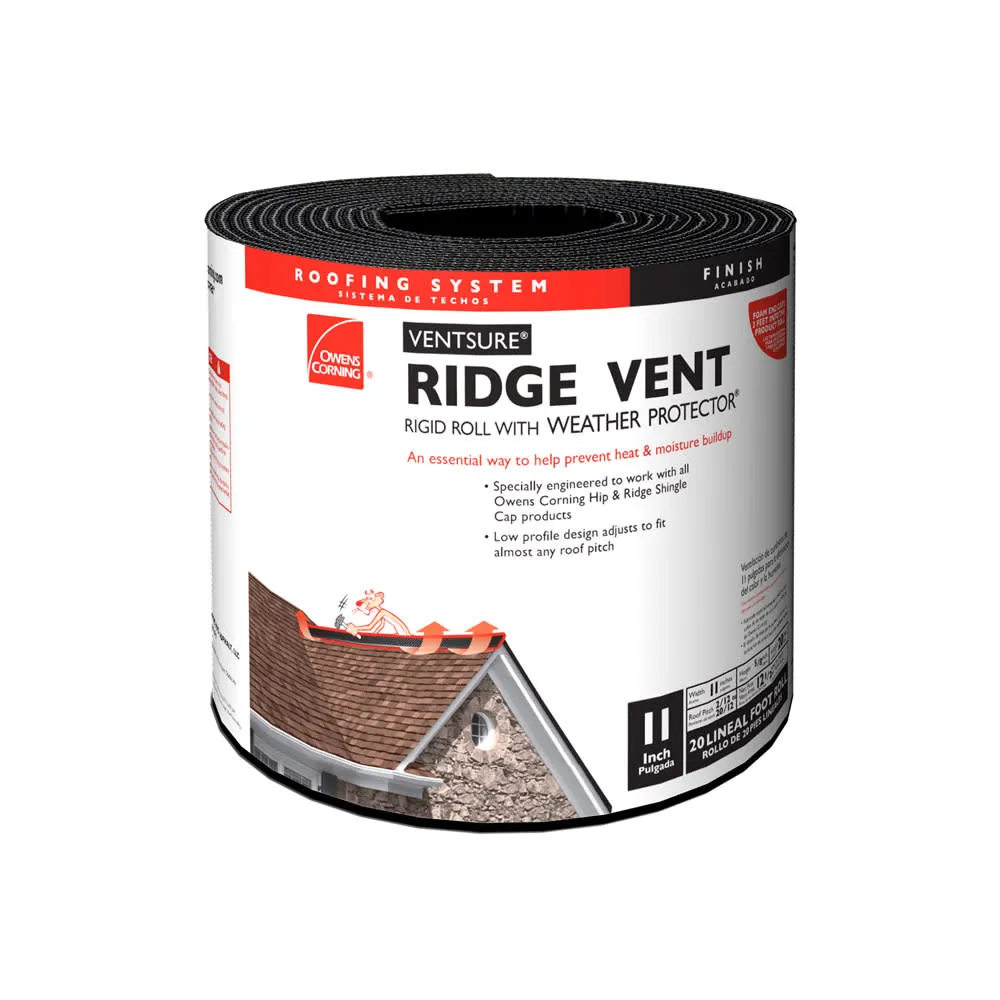 Owens Corning VentSure Rigid Roll Ridge Vent with Weather PROtector, photo 2 of 3