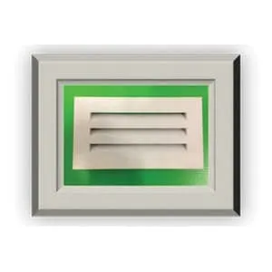 PPG 3-Louver House Vent Rustic Arctic White 1 × 9-1/4 × 16 in